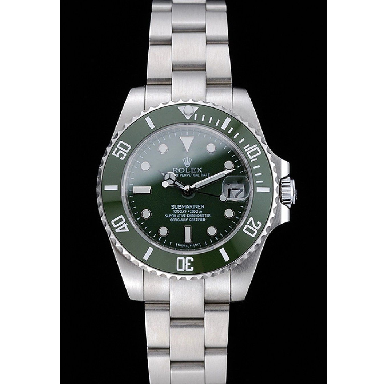 AAA replica watch Dial Stainless Bracelet Steel Green 1454151 Rolex Submariner 0705